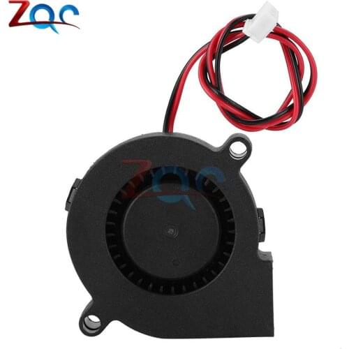 5015 12V Cooling Turbo Fan Brushless 3D Printer Parts 2Pin For Extruder DC Cooler Blower 50x50x15mm Part Black Plastic Fans