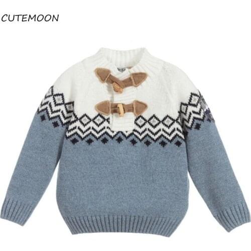 Autumn Children Baby Sweaters Pullover Love Boys Sweaters Winter Girls Sweaters Knit Kids Pullover Casual Boys Clothing 1-6 Yrs