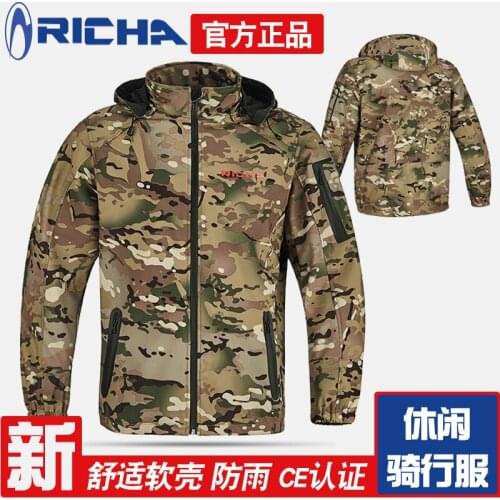 RICHA camouflage Jersey mens motorcycle suit racing motorcycle clothing four seasons personality leisure spring and autumn