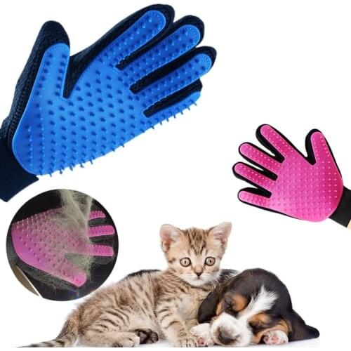 Pet Cleaning Brush Glove Pet Dog Supplies Pet Cat Dog Brush Effective Massage Gloves Hair Cleaning Comb