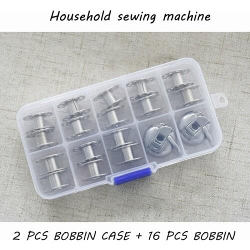BC-HA1 2 PCS bobbin case +16 PCS bobbin high quality Old household sewing machine storage box