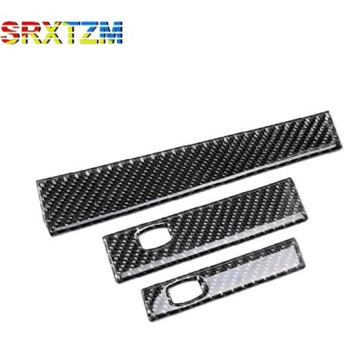 SRXTZM For Bmw E60 Co-Pilot Water Cup Holder Trim Strip Carbon Fiber Co-Pilot Water Cup Holder Trim Strip Car Interior Sticker