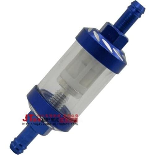 CNC Universal Gas Fuel Filters Scooter Go Kart 95mm X 8mm oil filter dirt/pit bike motorcycle motocross ATV Quad Aluminum alloy