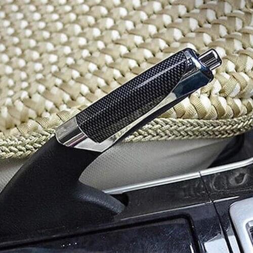 Universal Car Hand Brake High Quality ABS Smooth Brand New Comfortable Carbon Fiber Style Protector Decor Cover SUV Accessory