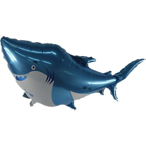1Pc Deep Sea Huge Shark Animal Balloon Children Birthday Ocean Theme Party Decoration Aluminum Foil Ballon Toy