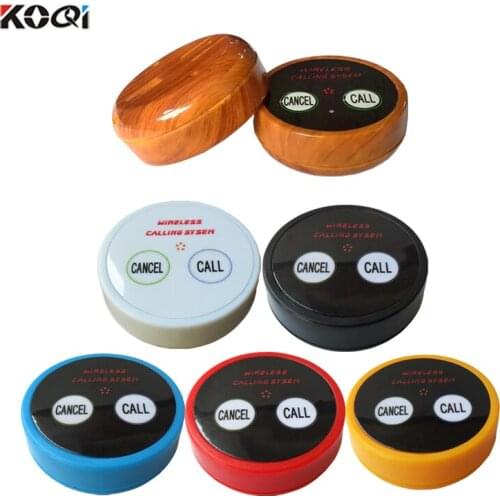 15pcs Best Price Table Service Call Button Wireless Calling Bell Waiter Push Button Guest Beeper for Fast Food Restaurant K-D2
