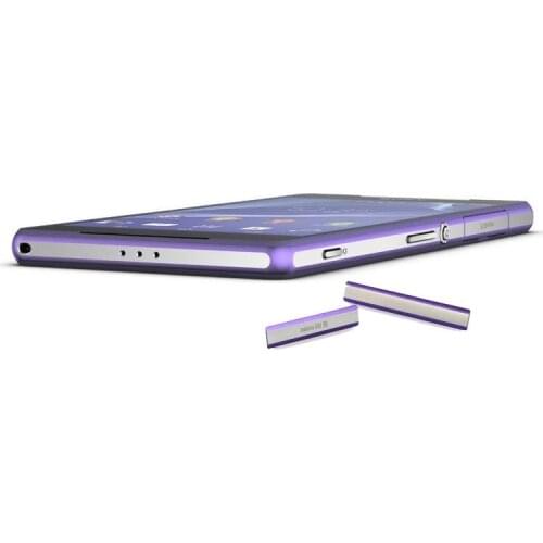 2017 New100% New housing-USB Charging Port Dust Plug Cover & Micro SD Port Cover Sim Card Port For Sony Xperia Z2 L50 L50w D6502