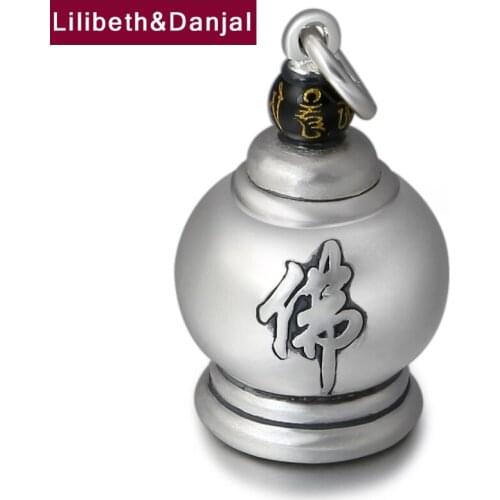 2019 Buddha Pendant 100% S999 Sterling silver Jewelry Men Women Vintage Gawu Box lotus Mantra Necklace Pendant Jewelry making P7