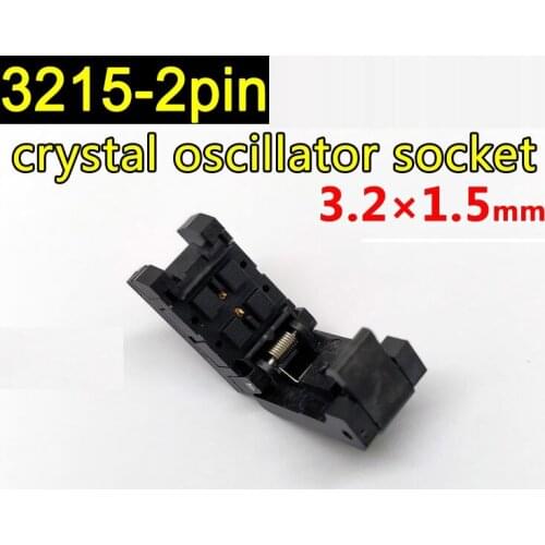 3215-2pin patch crystal oscillator test seat flip probe aging seat 3.2 x 1.5mm test seat