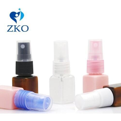 500pcs 10ml square plastic bottle Cosmetic spray bottle free shipping refillable bottle travel bottle pump bottle