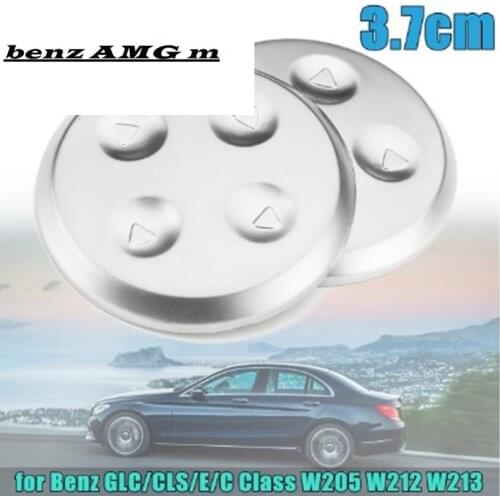 2pcs Car styling Chrome Seat Adjust Switch Button Cover Panel Trim For Mercedes for Benz GLC/CLS/E/C Class W205 W213 Accessories