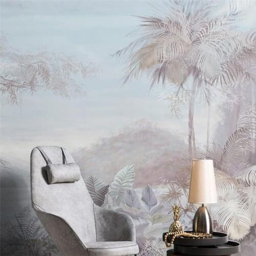 Beibehang Custom Southeast banana leaf personality mural TV background wall paper living room sofa papel de parede wall covering