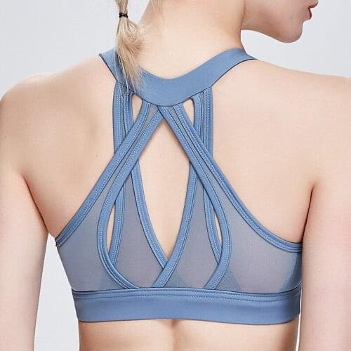 Breathable Sporte Bras,Women Hollow Out Padded Sports Bra Top Gym Running Fitness Yoga Sports Tops Push Up Bra