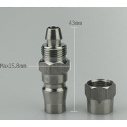 Fit 6.5x10mm Hose x Plug Pneumatic C Type Quick Release Connector