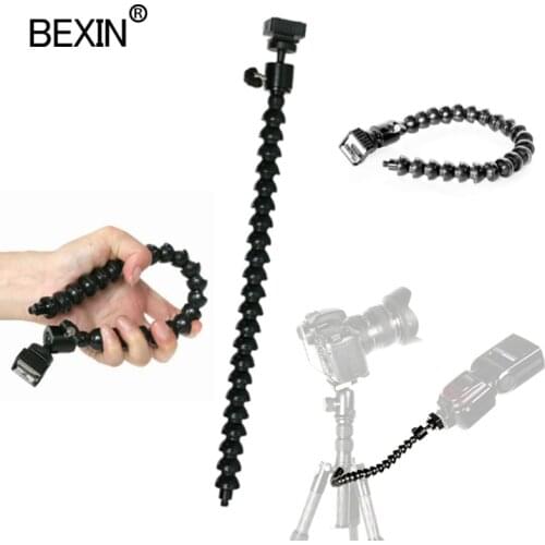 Flexible Arm Hot Shoe Flash Bracket Mount Holder Flash Shoe Adapter Bracket Fill Light Bracket For Dslr Camera Flash