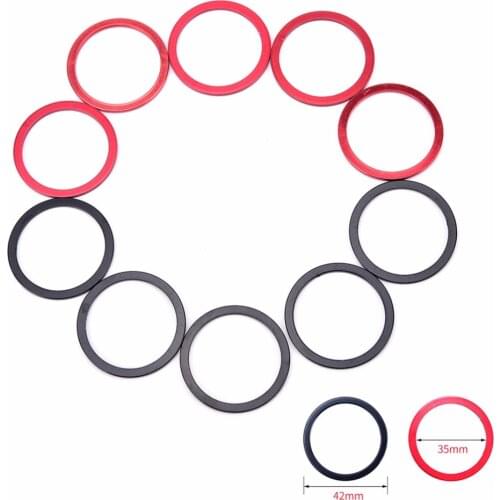 Mountain Bikes Flywheel Washer Bottom Bracket Center Axis MTB Alluminium Alloy Bicycle Hub Spacer Gasket Spacer 2mm 5Pcs