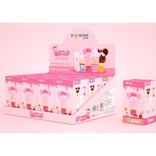 Disney Mickey Minnie Ice Cream Blind Box Plush Toy Pendant Doll Boutique Gift Childrens Toy Cute Kawaii Birthday Gift