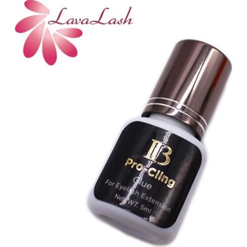 1 Bottle IB Pro-Cling Glue For Eyelash Extension 3s Dry Lash Eyelash Glue Korea Original Dark Gray Cap False 5ml Makeup Shop