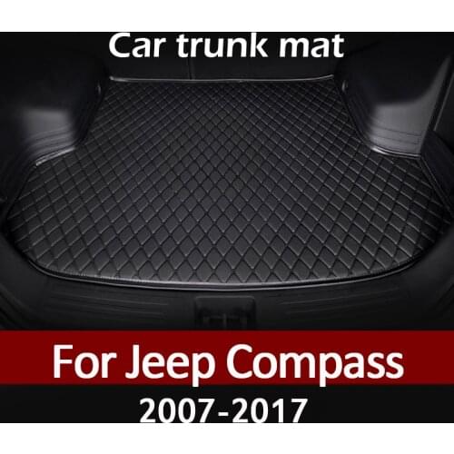 MIDOON Car trunk mat for Jeep Compass 2007 2008 2009 2010 2011 2012 2013 2014-2017 cargo liner carpet interior accessories cover