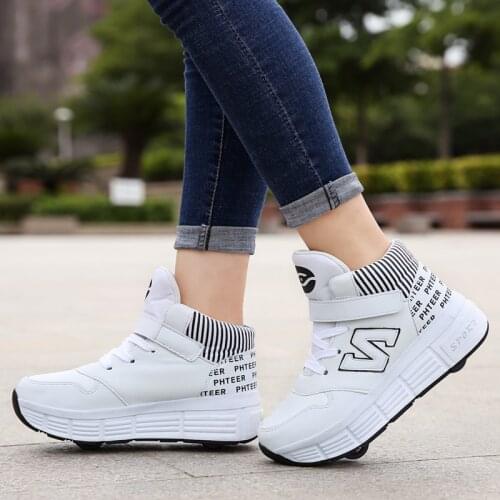 Heelys Roller Skate Shoes for Kids Boys Girls Wheels Sneakers with On Double Wheels Children Girl Roller Sneakers Tennis Shoes