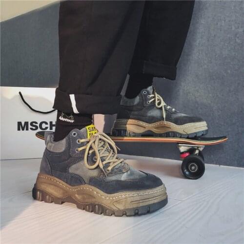 Luxury Designer Shoes Men Chunky Platform Dad Shoes Thick Bottom Casual Sneakers Zapatos De Mujer Lace Up Male Vulcanized Shoes
