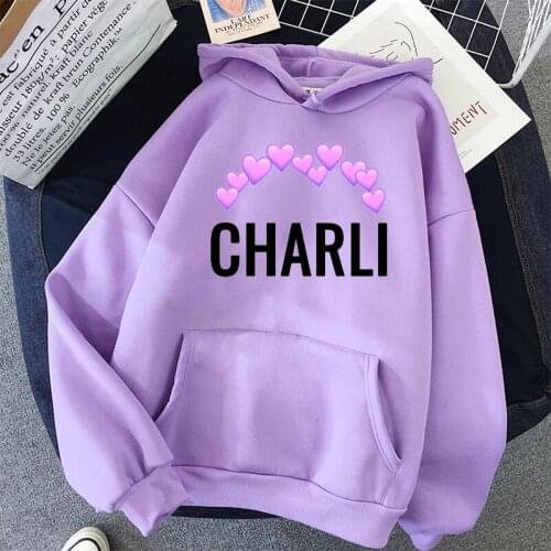Fashion new women hoodie Charli Damelio Dunkin print femme winter hoodie tops harajuku kawaii camiseta mujer sweatshirt clothing
