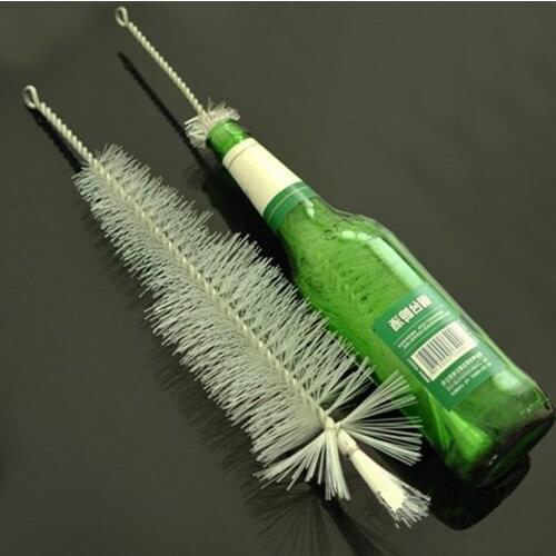1pcs Home Brew Wine Beer Nylon Bottle Cleaning Brush for 350ml/500ml/750ml bottle Vase Glass Household Tool