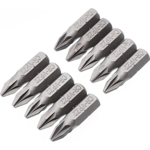 New 10pcs 1/4 " Hex shank Screwdriver Bit PZ2 Screwdriver Bits Hex Power Tools Kit Set For Electric Tools