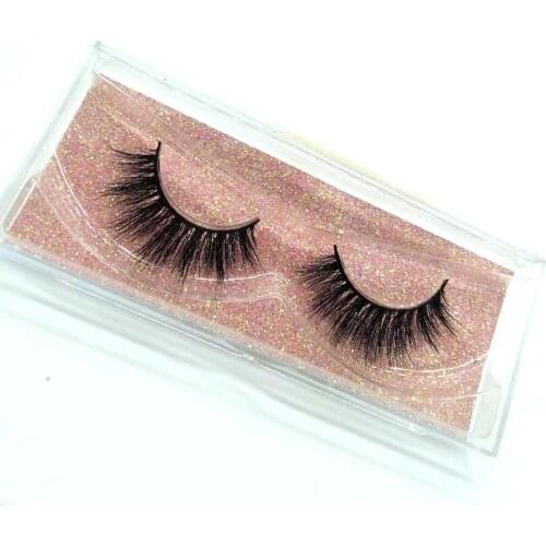 One pair 3d mink eyelash wispy crulty free mink eyelashes eye make up false mink lashes with package