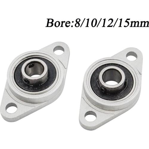 Zinc Alloy Diameter 8mm to 30mm Bore Ball Bearing Pillow Block Mounted Support KFL08 KFL000 KFL001 KFL002 KFL003