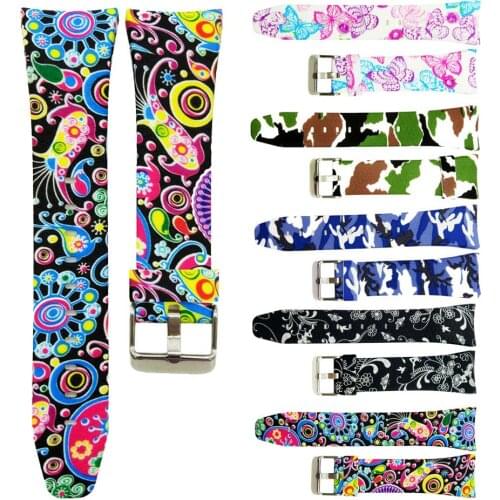 Watch Band for Samsung Gear Fit 2 Pro R365 Bracelet Strap Printed Silicone Sport Replacement Wrist Watchband