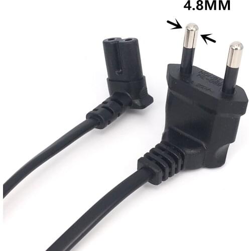 C7 90 Degree Angle AC Power Cord for Samsung Philips Sony LED TV EU Schuko CEE7/16 to IEC C7 Power Lead Adapter Cable VDE Cord