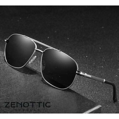 ZENOTTIC Brand Pilot Style Aluminum Frame Sunglasses HD Polarized UV400 Mirror Lens Male Sun Glasses Women Men Oculos De Sol