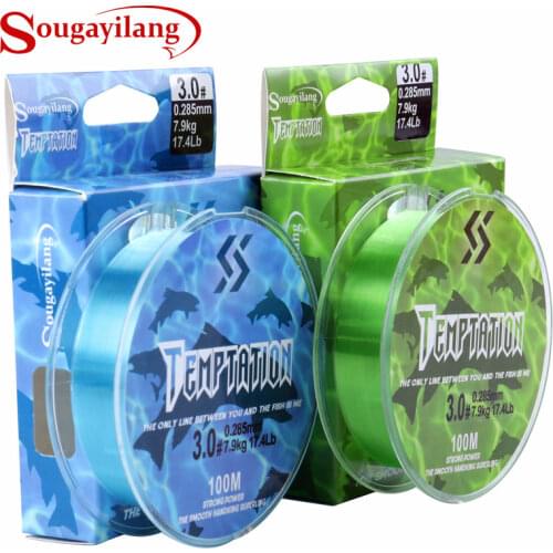 Sougayilang 100M Nylon Fishing Line Monofilament Thin Fishing Line Smooth Casting Fishing Line Thread for Saltwater Freshwater