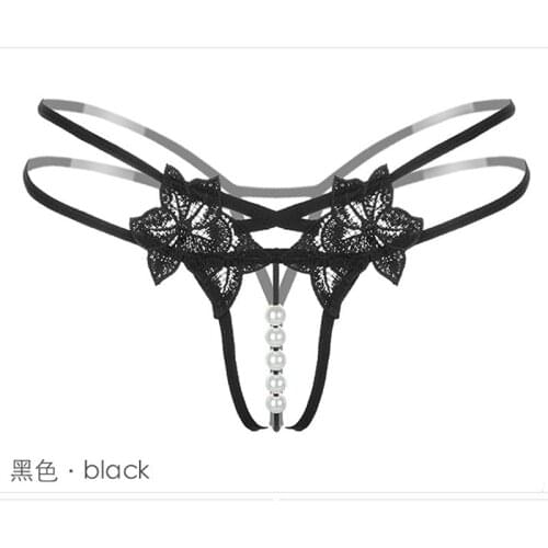 Sexy Ladies Lace G String Underwear Women Embroidery Low waist Thongs Hollow G-String Panties Women Intimates Underpants Female