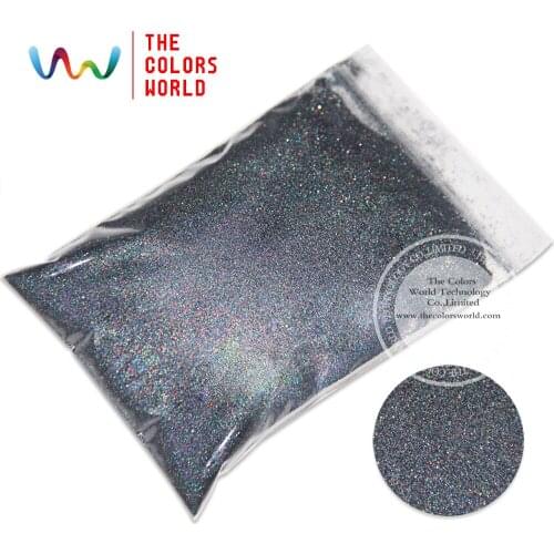 TCA1002 Laser Light Black Color 0.1MM 004" Glitter dust ,Specular luster glitter for nail,tatto,Art decoration and others