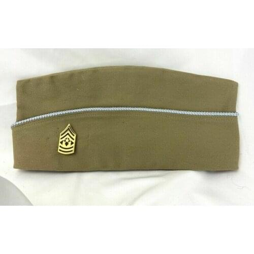 Tomwang2012. Ww2 Us Army Infantry Uniform Garrison Cap hat Usmc Sergeant Major Rank Golden