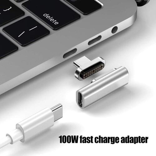 Magnetic 4K Type-C to Type-C Charging Adapter Converter for Macbook Pro Air