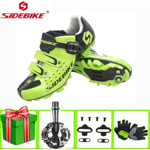SIDEBIKE Cycling Shoes Men Sapatilha Ciclismo Mtb Add Pedal Set Lock Mountain Bike Comfortable Self-locking Bicycle Bicicleta