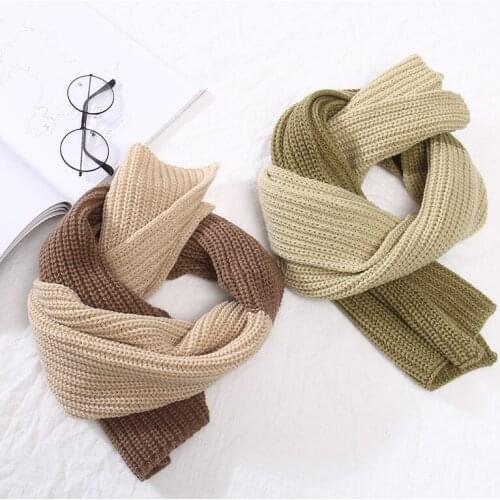 Women scarf Korean wool female student long thick warm knitting winter scarf