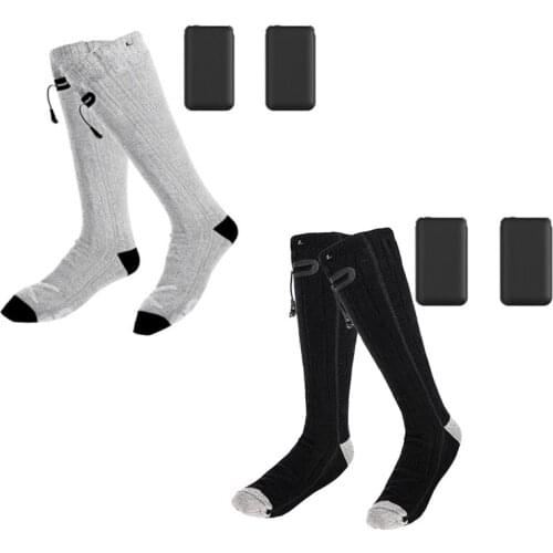 Winter Warm Electric Heating Socks with Power Bank for Unisex Skiing