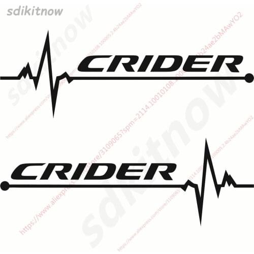 1pair Heart BEATS REARVIEW MIRROR Car Sports Decal Sticker Styling Windows Door Decoration For HONDA Crider accessories