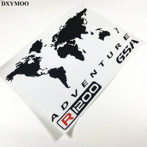 1 Pair Motorcycle Motor Side Box Car Stickers for R1200GS F800GS TOURATECH GSA ADV ADVENTURE Black