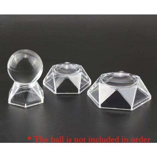 1pcsCrystal Glass Lens Ball Acrylic Display Stand Divination Photography Lensball Base Magic Sphere Globe Holder