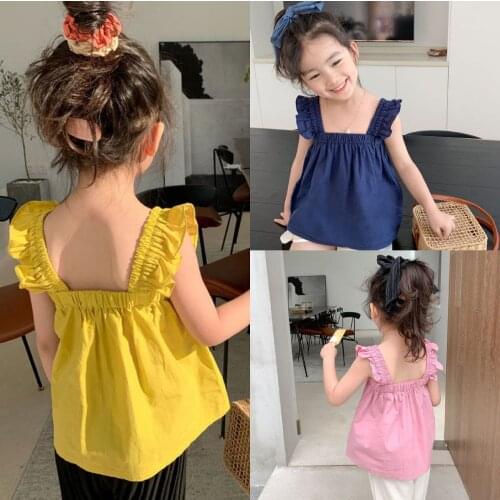 2021 Girlss Sweet Vest Girls Summer Camisole Tops Childrens Clothing Hot Sale