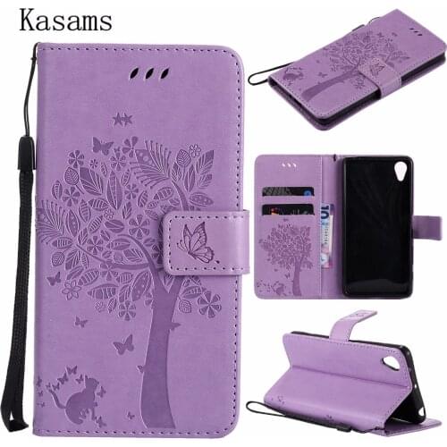 3D Tree For Sony Xperia X performace F8132 Leather Mobile Case For Sony X F5122 F5121 Phone Shell Wallet Magnet Flip Stand Cover