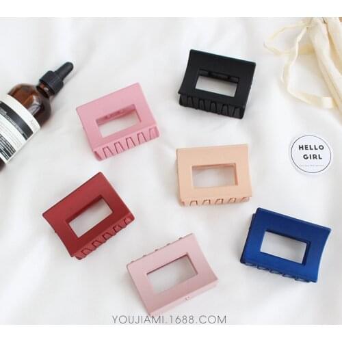 Acrylic Headwear Colorful Hairpins Hair Clip Crab Hair Claws For Women Girl Simple and Elegant Clamp Hair Accessories