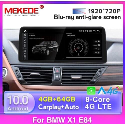 MSM8953 1920X720 Android 10 4GB+64GB 4G LTE Car GPS Navigation Multimedia Player for BMW X1 E84 2009-2015 WIFI BT Stereo DSP