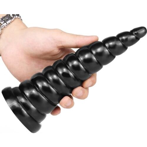Big spiral Anal Plug Dildo Adult Sex Toys For Women/Men Huge Butt Plug Soft Big Egg Anal Dilator Prostate Massage Anal Toys Gay