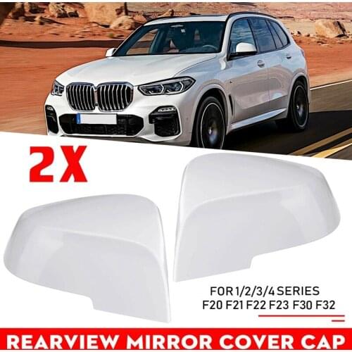 NewSide Wing Mirror Cover, For-BMW 1 2 3 4 Series F20 F21 F31 F32 F33 F34 F36 Rearview Mirror Caps, White